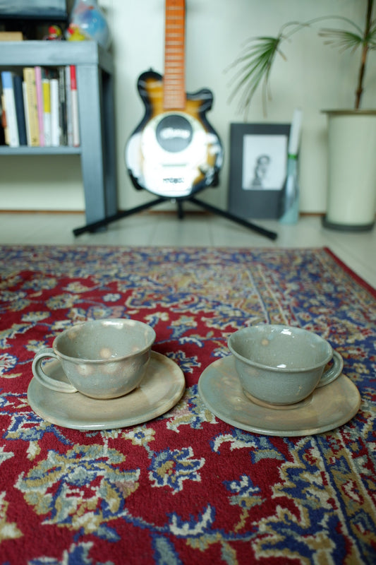 Ceramic cup and saucer