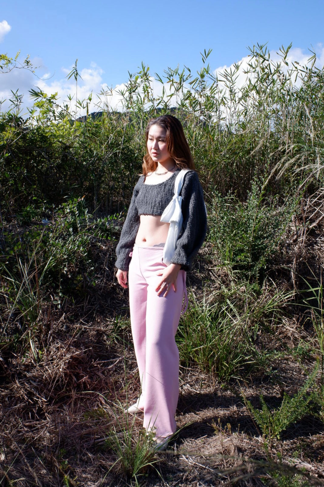 Side open trousers
