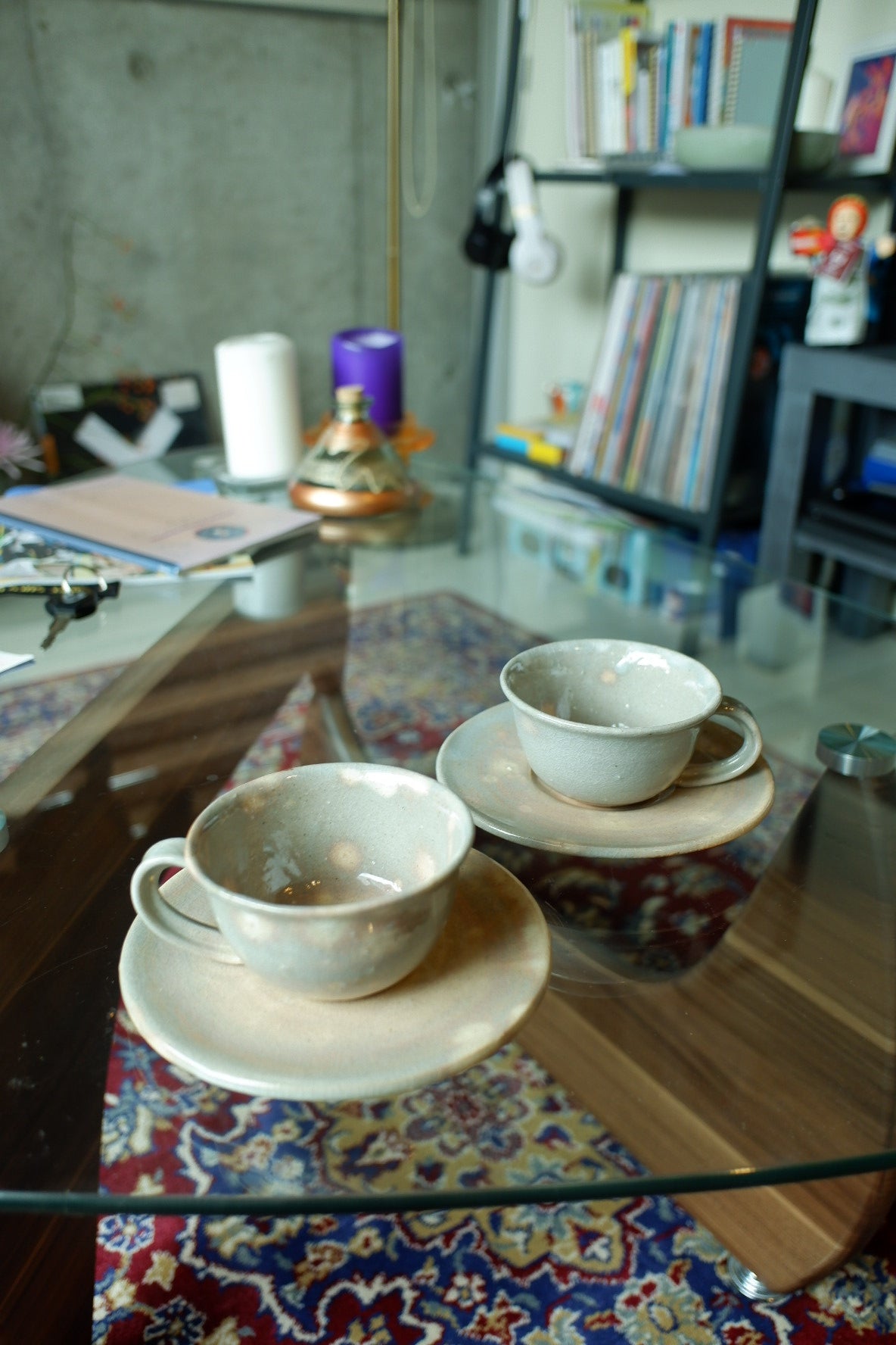 Ceramic cup and saucer