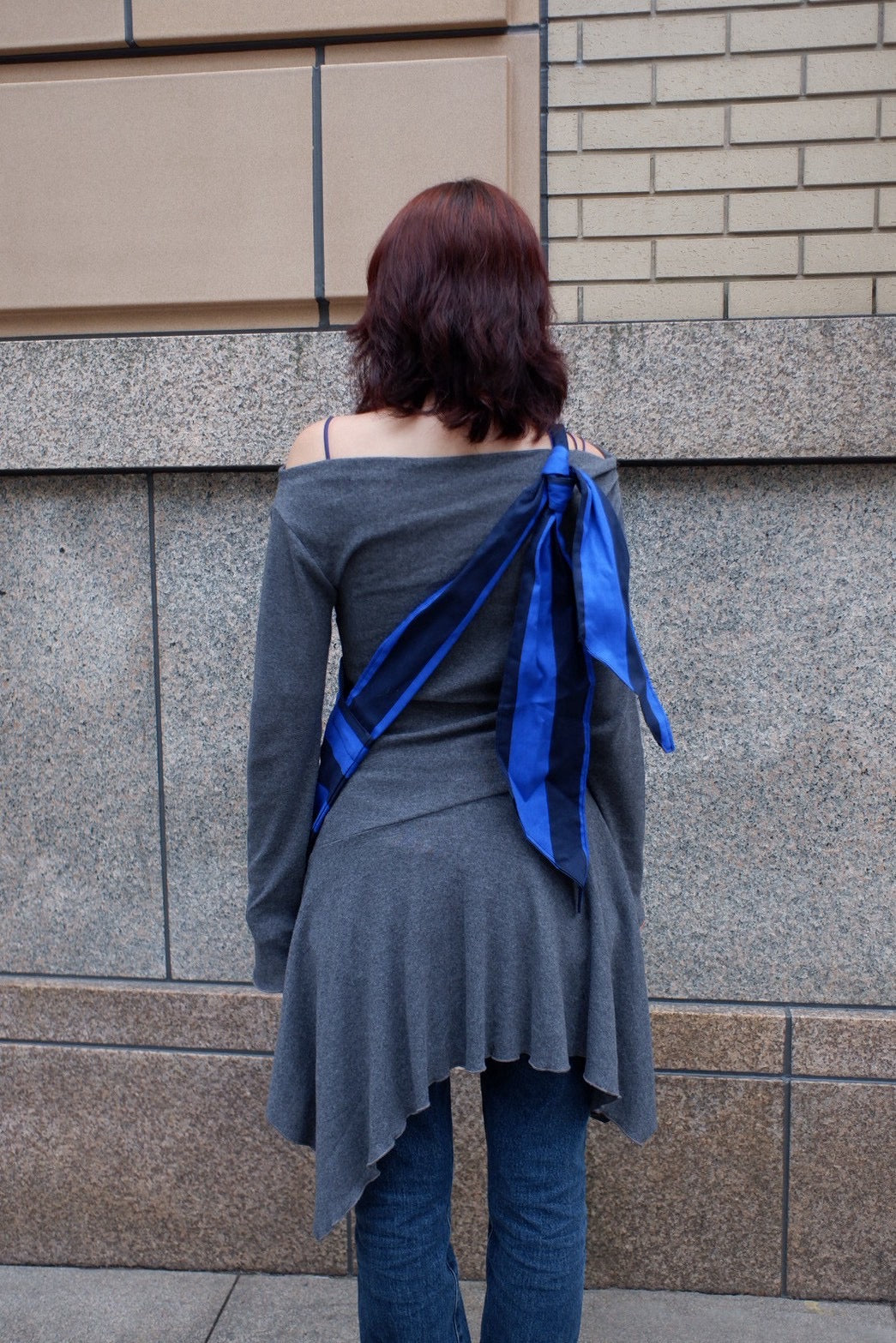 Blue striped bag