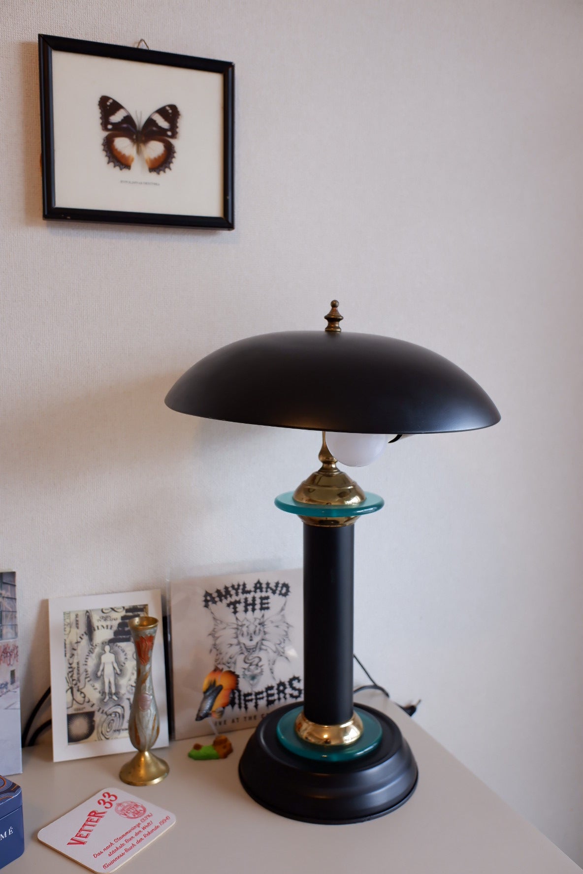Black table light
