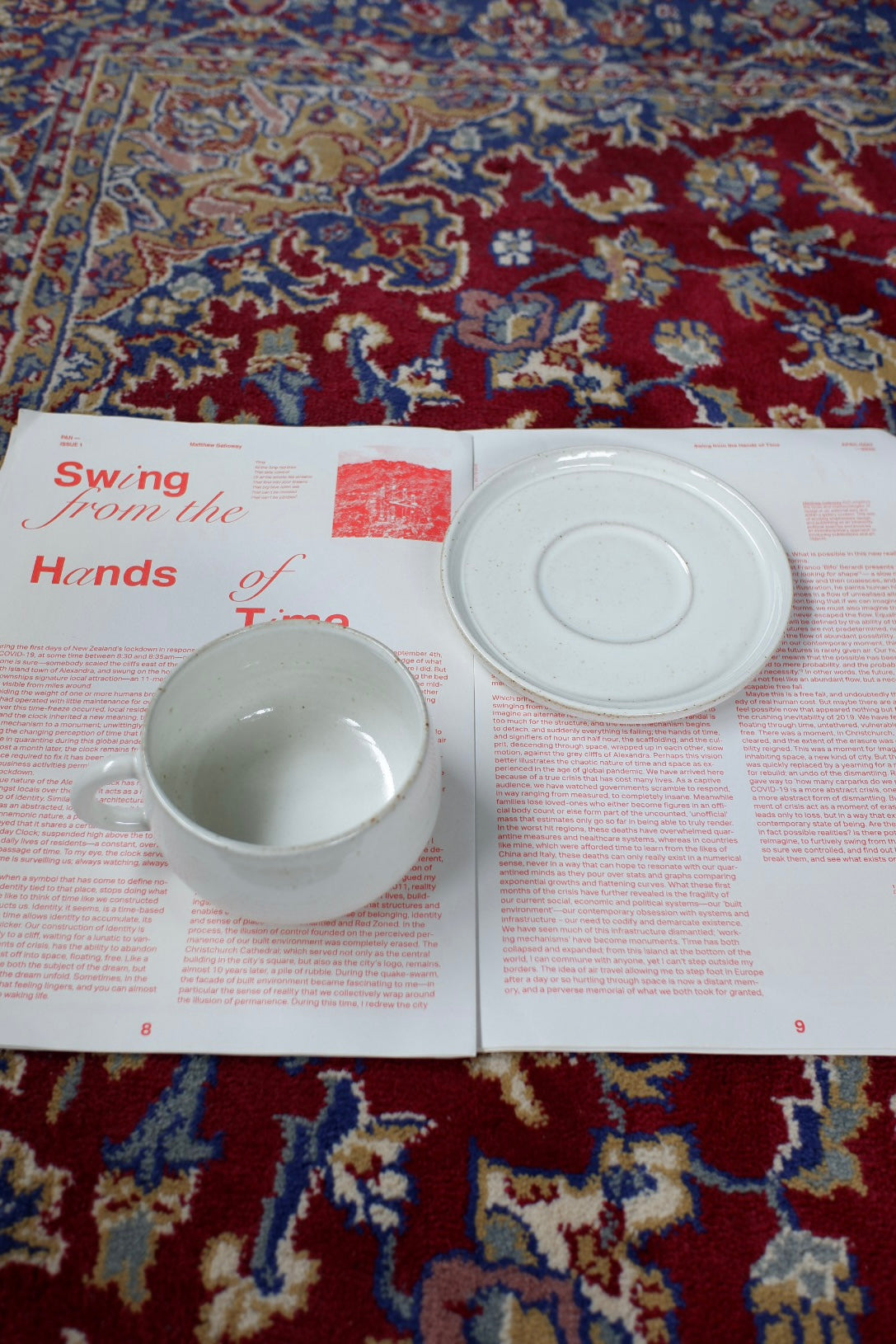 White cup and saucer