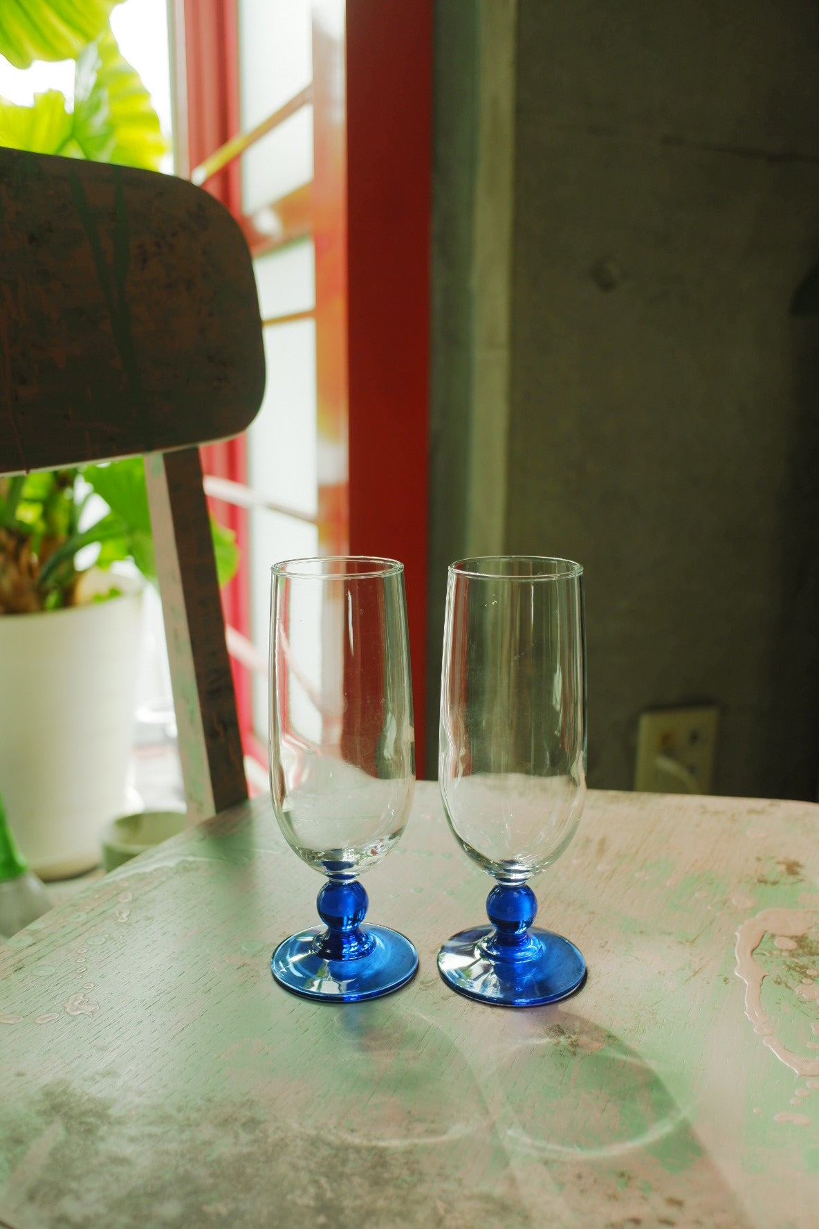 Blue glass