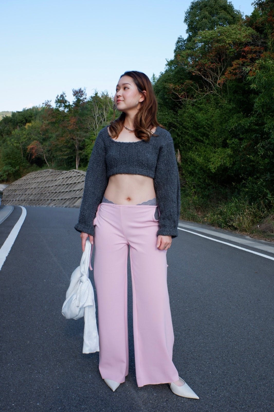 Side open trousers