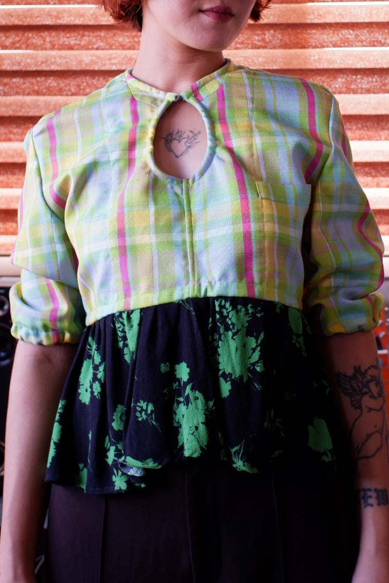 Up cycle product : 
Feminine blouse