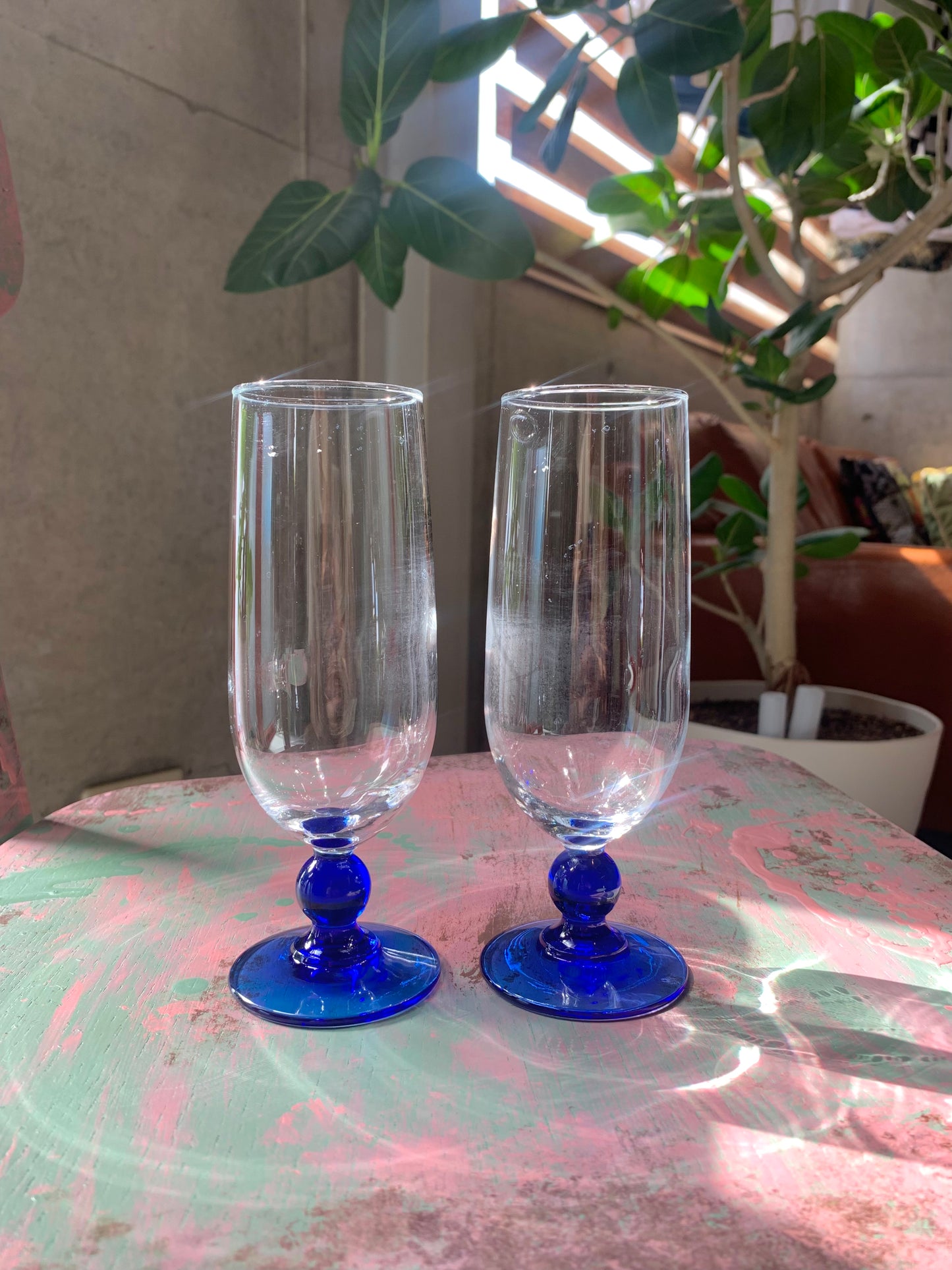 Blue glass