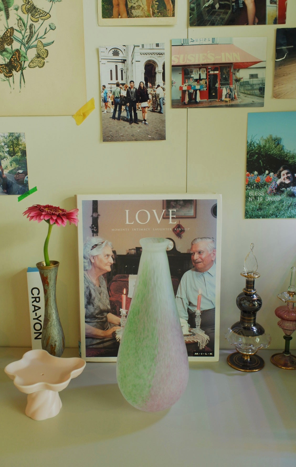 Pink × Green vase