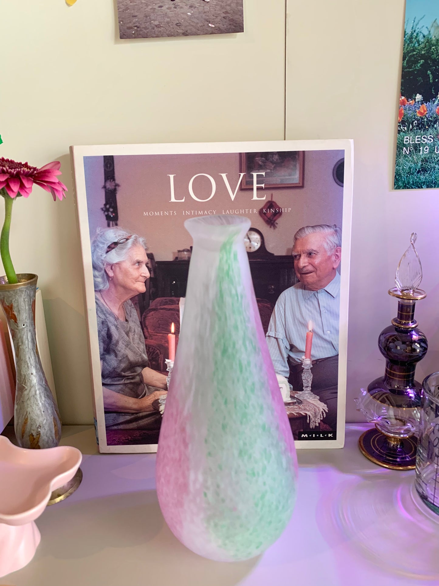 Pink × Green vase