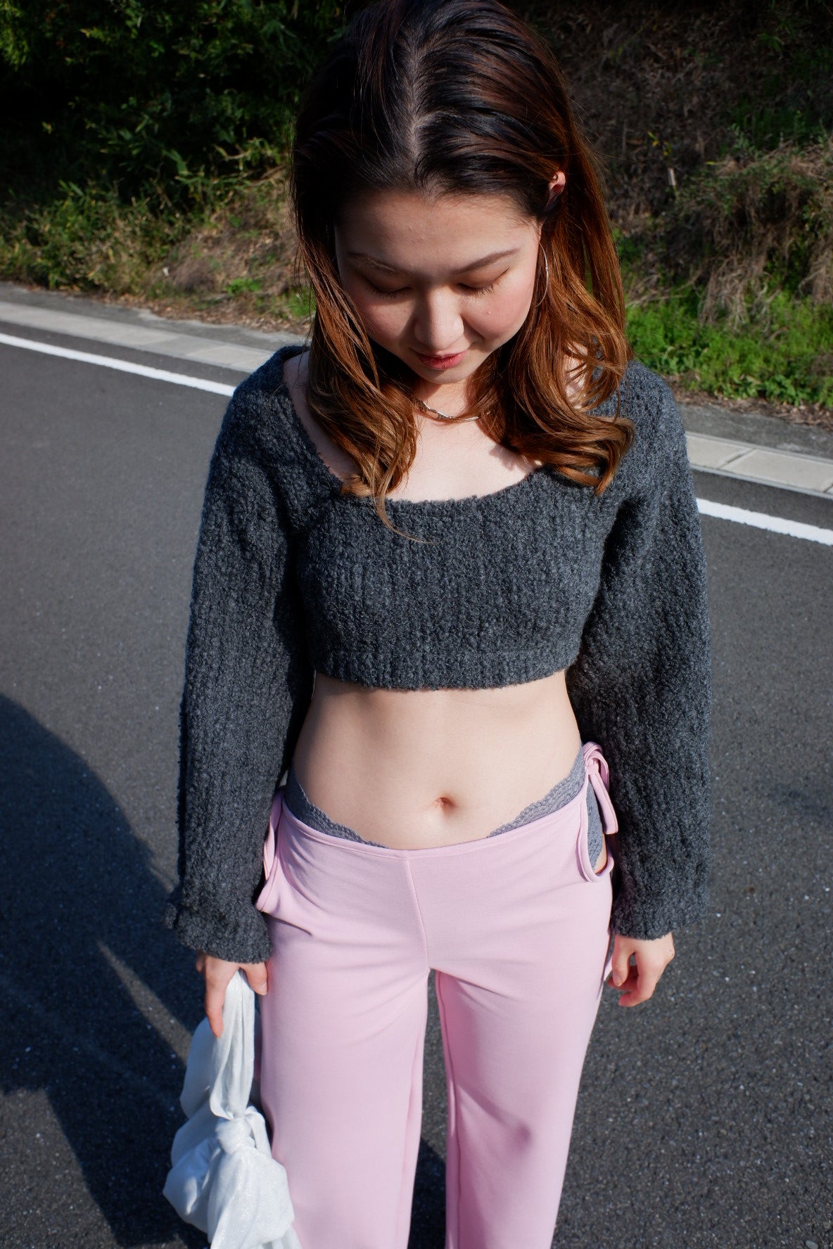 Side open trousers