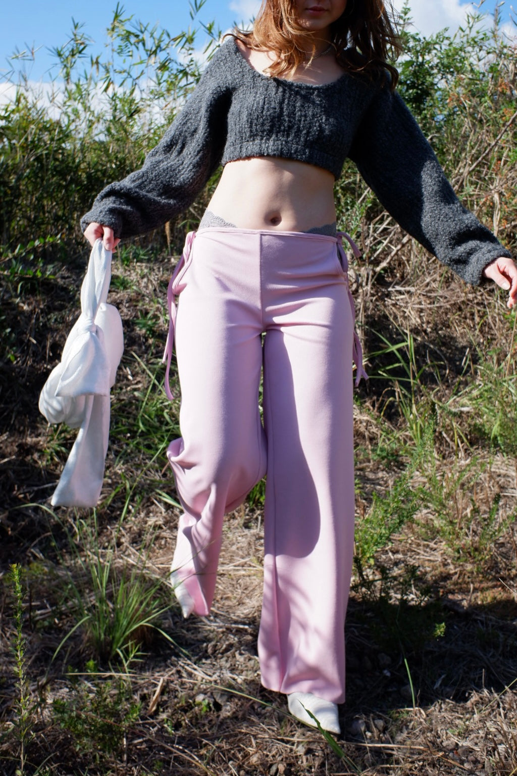 Side open trousers
