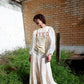 Up cycling dress : Beige