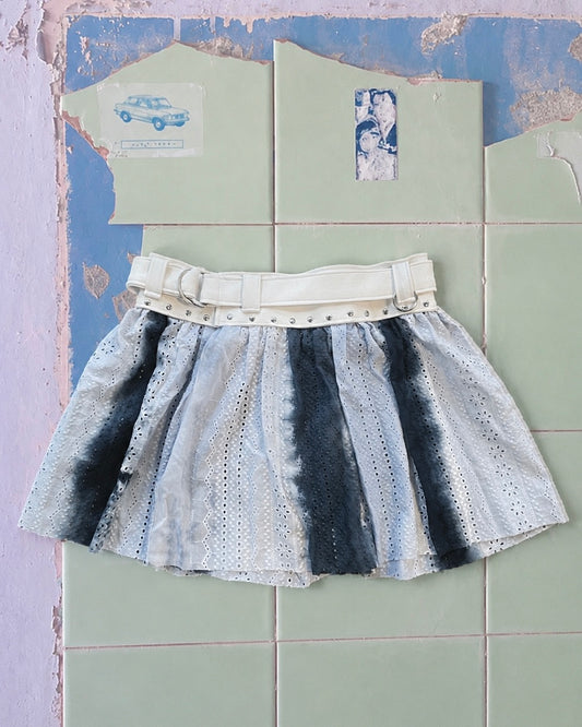 Dr.Lily collab belt skirt : White