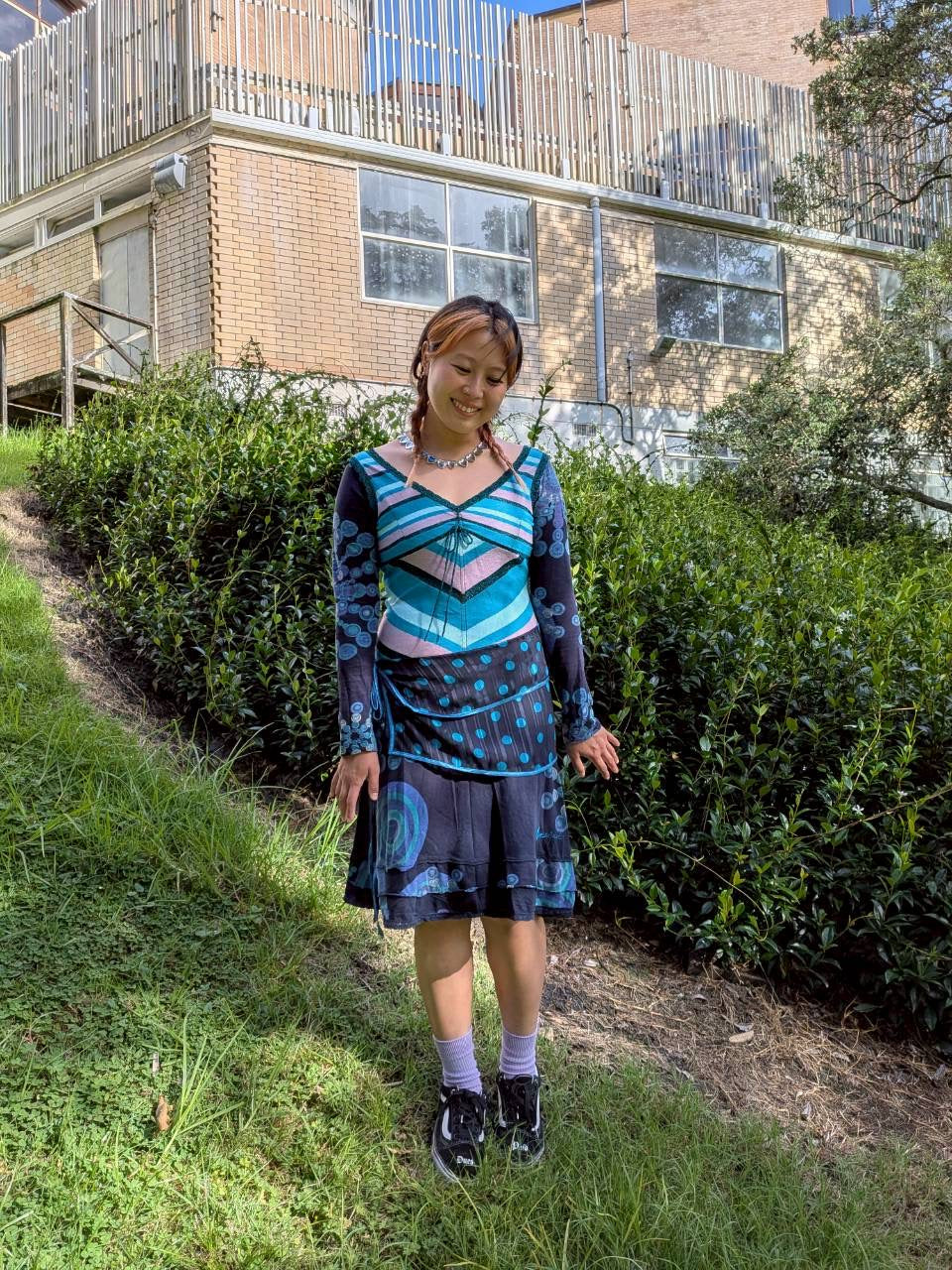 Up cycling dress : Blue