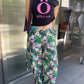 Side open trousers : Flowers