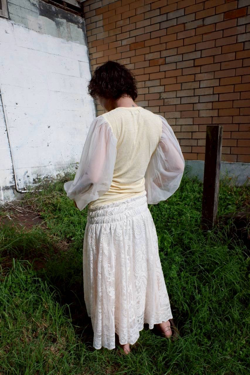Up cycling dress : Beige