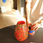 Multicoloured flower vase