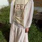 Up cycling dress : Beige