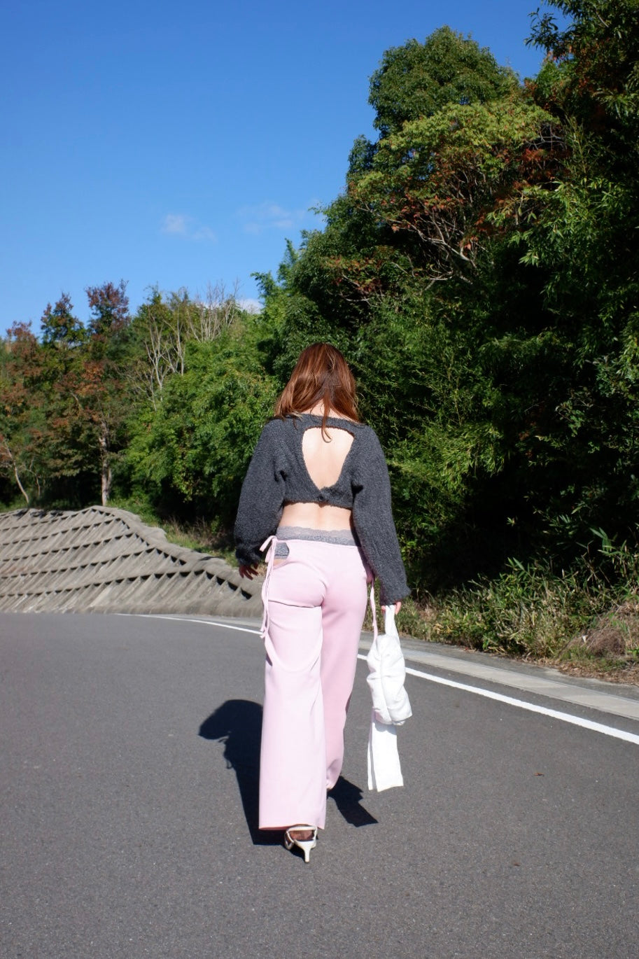 Side open trousers