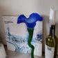 Blue flower vase