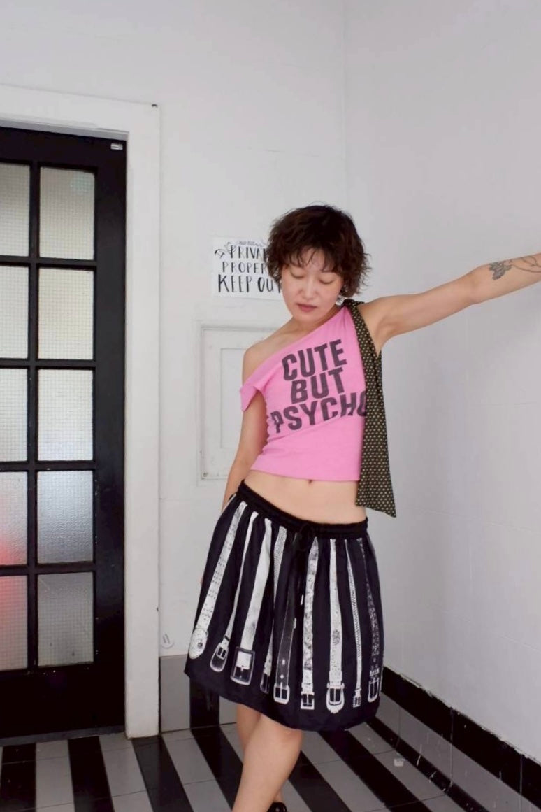 Shoulder top : Pink
