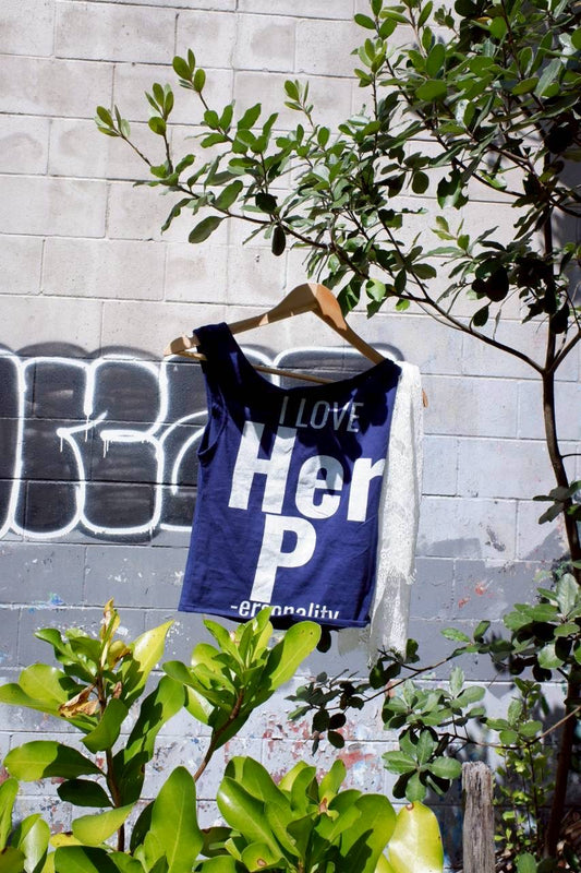 Shoulder top : Navy