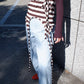 Side open trousers