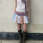 Dr.Lily collab belt skirt : Purple