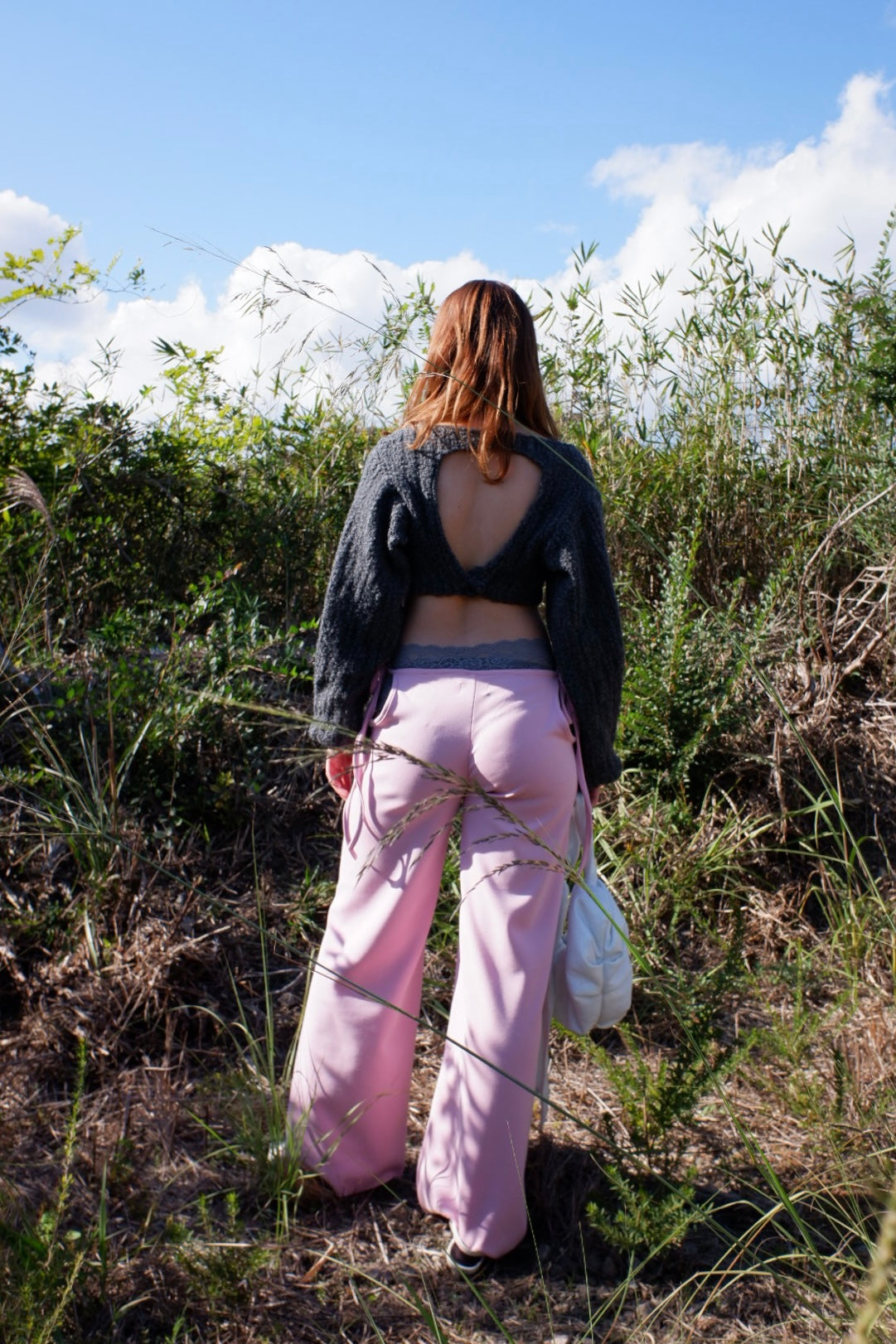 Side open trousers