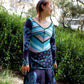 Up cycling dress : Blue