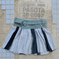 Dr.Lily collab belt skirt : Aqua