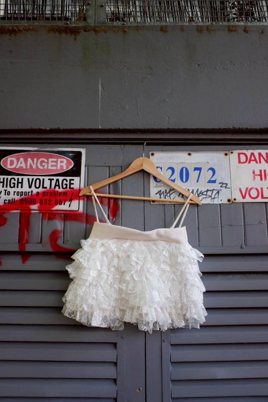 Frill mini skirt/Camisole