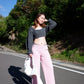 Side open trousers