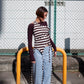 Side open trousers