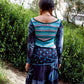 Up cycling dress : Blue
