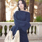Off shoulder jersey dress