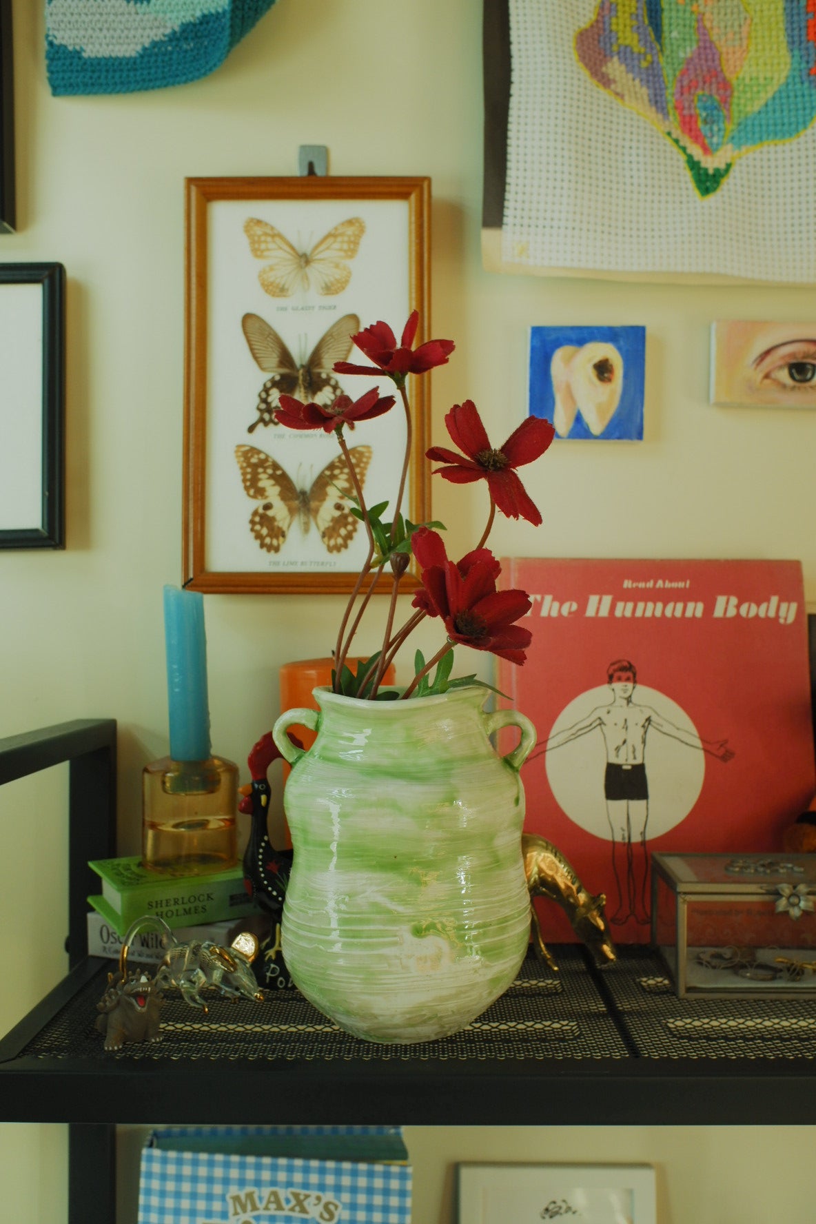 Green×White Vase