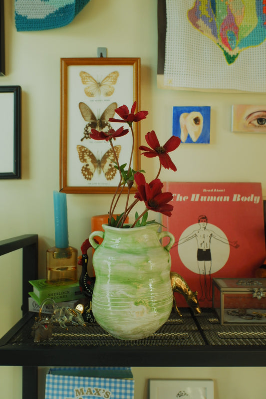 Green×White Vase