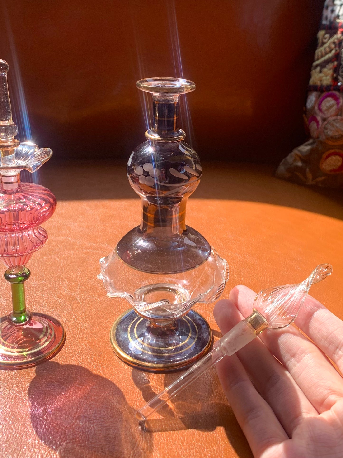 Glass perfume bottle/Black