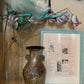 Marbled glass pots