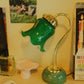 Green glass table lamps