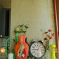 Orange marble pot