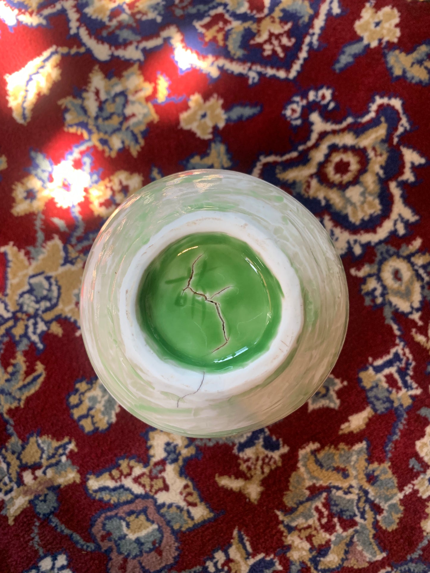 Green×White Vase